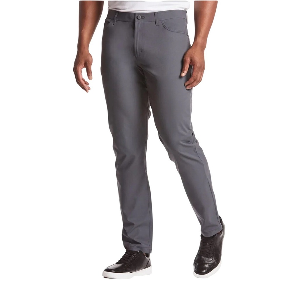 Public Rec Mens Performance Casual Pants Stretch Gray Size 32/30 Pockets NWOT